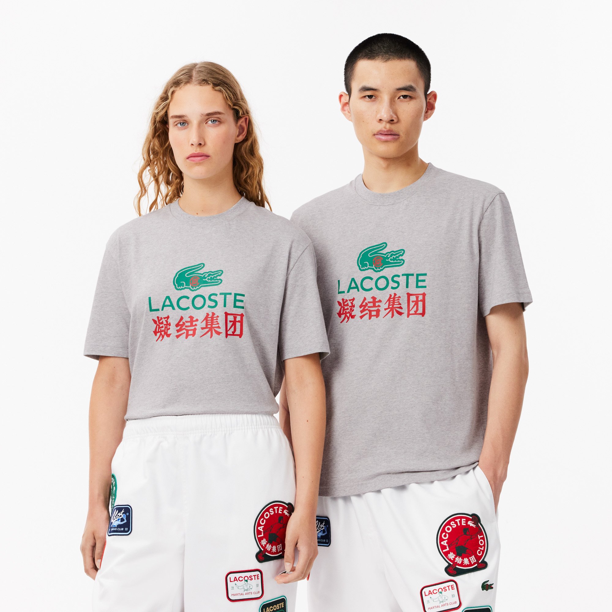 Áo Thun Lacoste Nam Lacoste x CLOT Chất Liệu Cotton Họa Tiết In