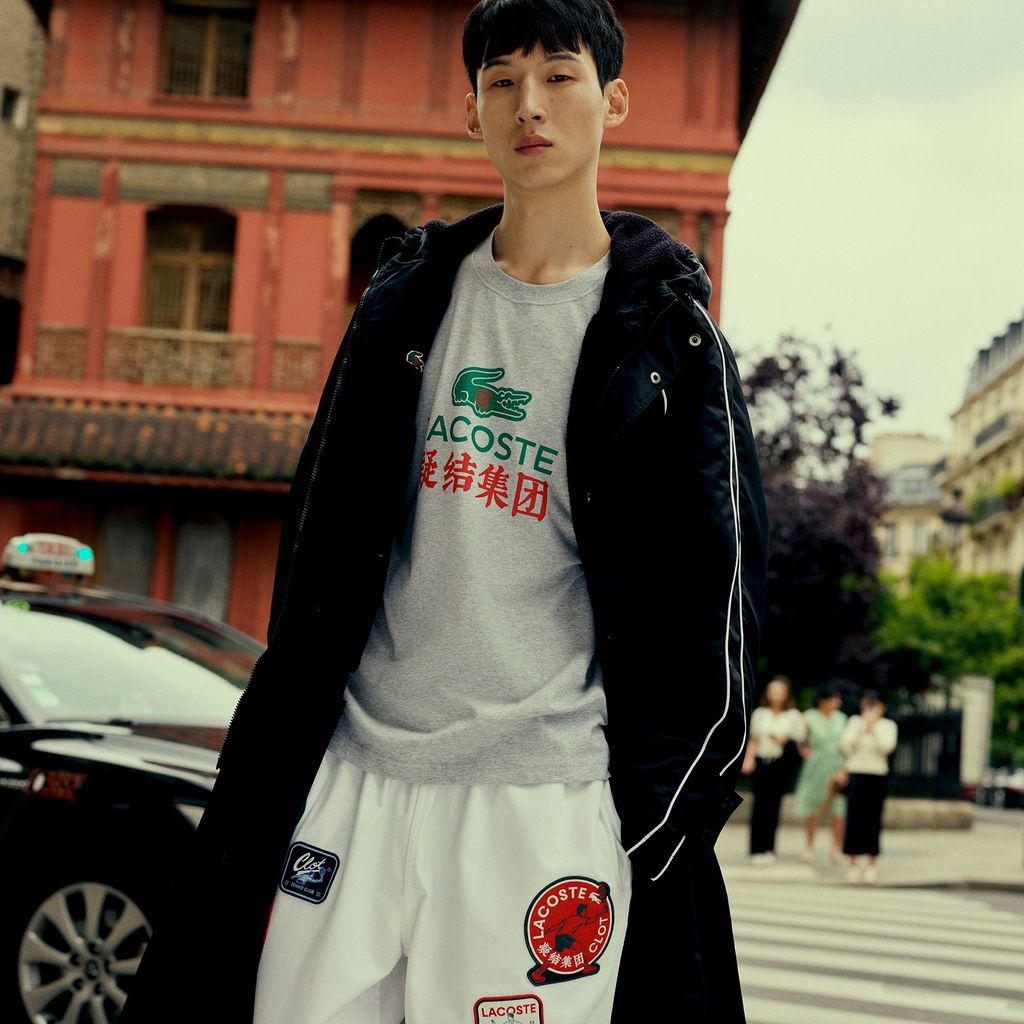 Áo Thun Lacoste Nam Lacoste x CLOT Chất Liệu Cotton Họa Tiết In