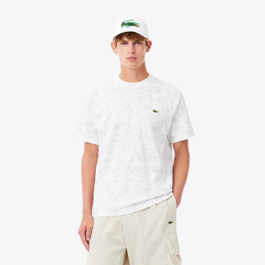 Áo Thun Lacoste Nam Chất Liệu Cotton Dày Họa Tiết In