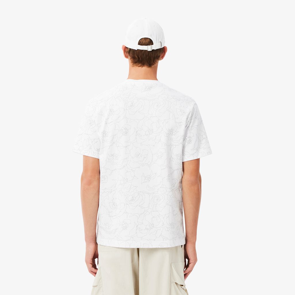 Áo Thun Lacoste Nam Chất Liệu Cotton Dày Họa Tiết In