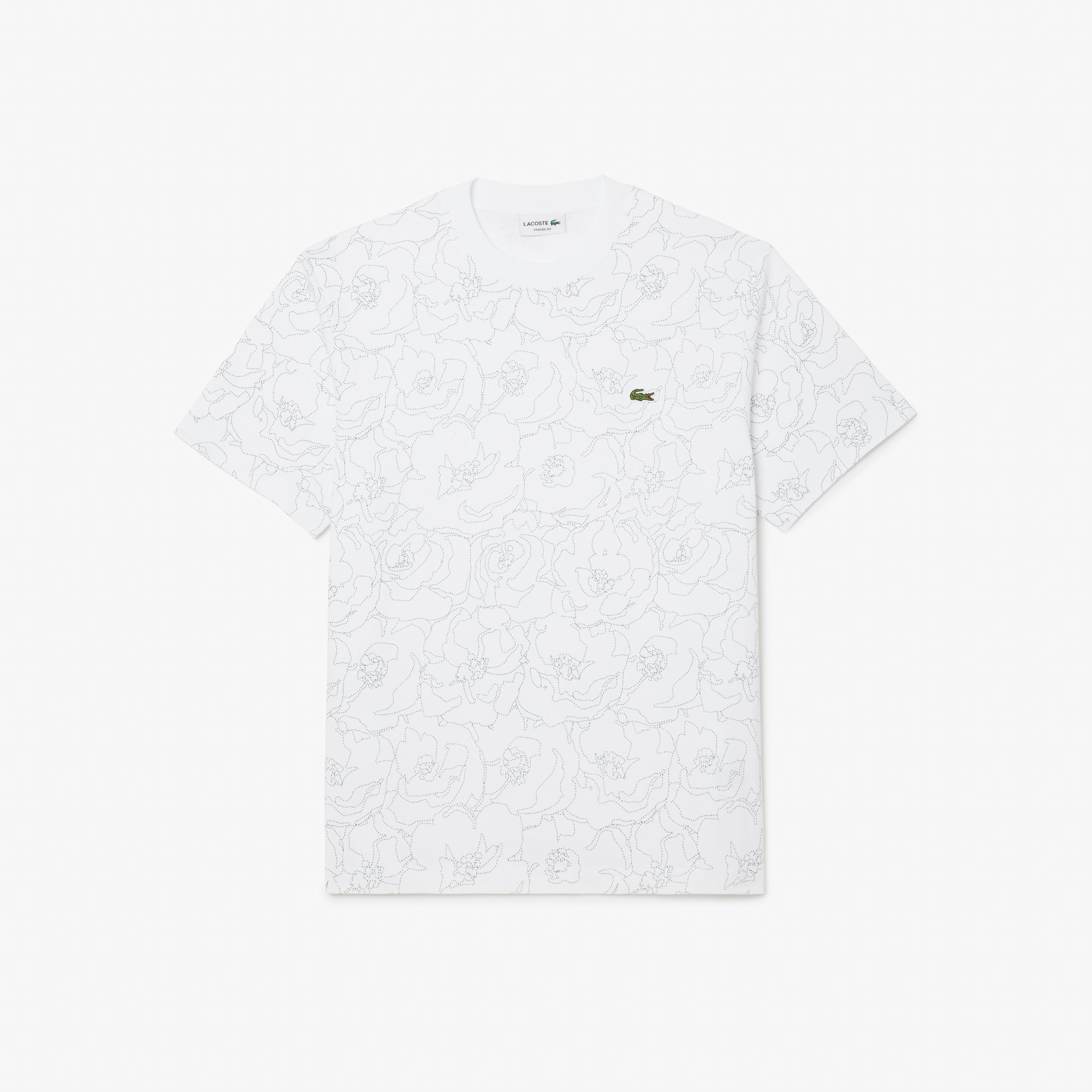 Áo Thun Lacoste Nam Chất Liệu Cotton Dày Họa Tiết In