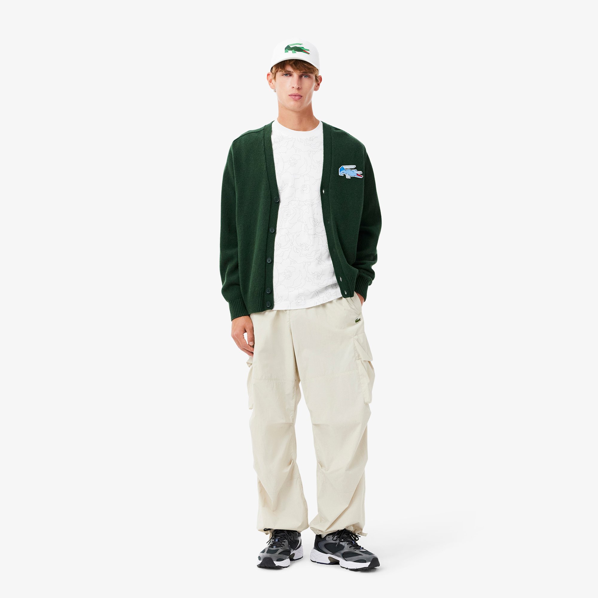 Áo Thun Lacoste Nam Chất Liệu Cotton Dày Họa Tiết In