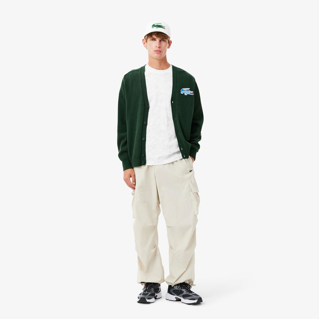 Áo Thun Lacoste Nam Chất Liệu Cotton Dày Họa Tiết In