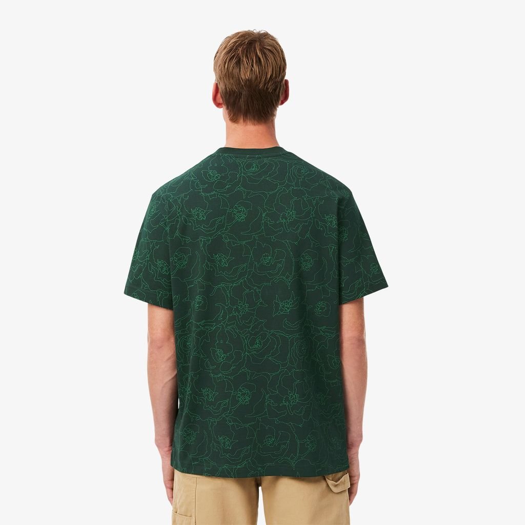 Áo Thun Lacoste Nam Chất Liệu Cotton Dày Họa Tiết In