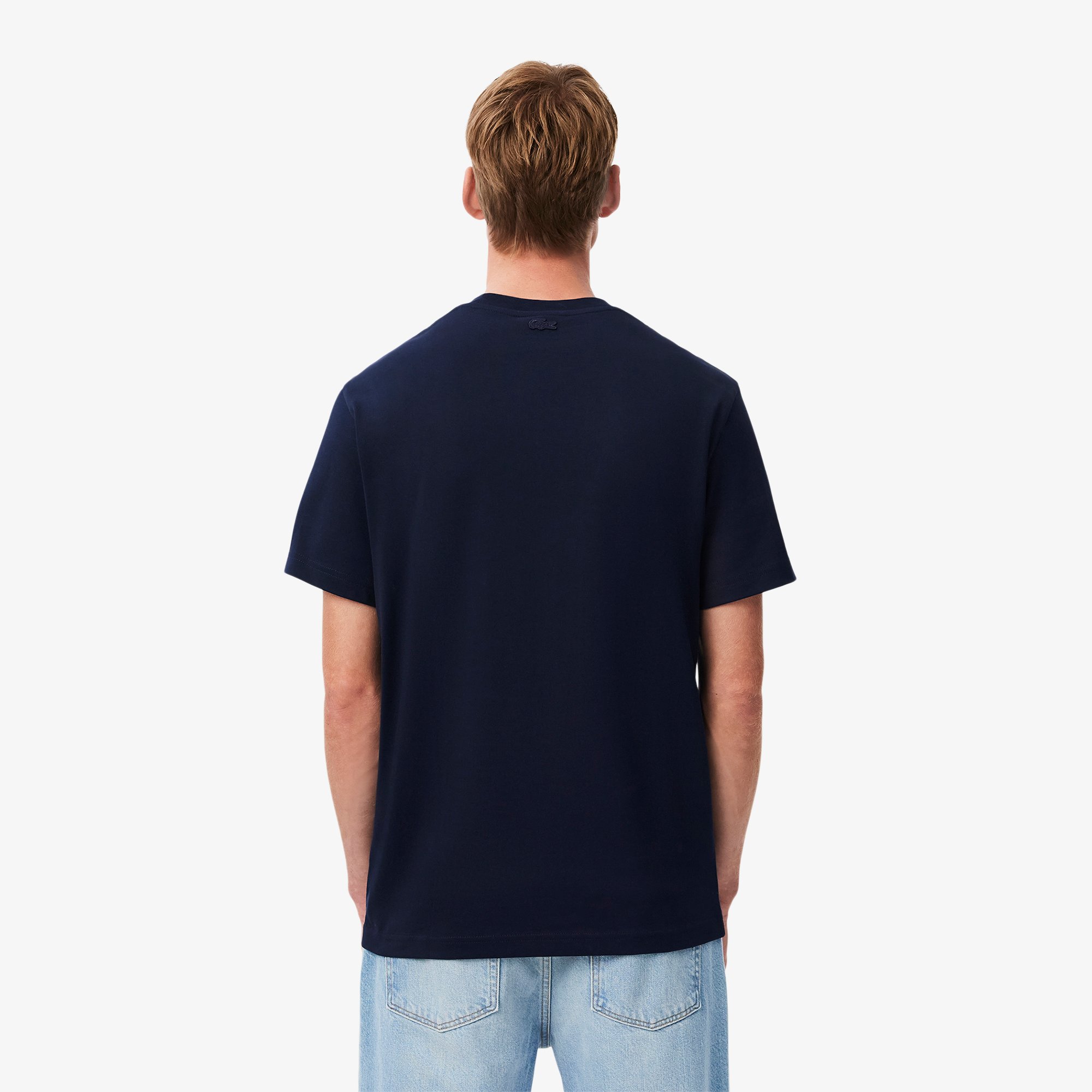 Áo Thun Lacoste Nam Chất Liệu Cotton Dày Họa Tiết Cá Sấu