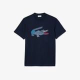 Áo Thun Lacoste Nam Chất Liệu Cotton Dày Họa Tiết Cá Sấu