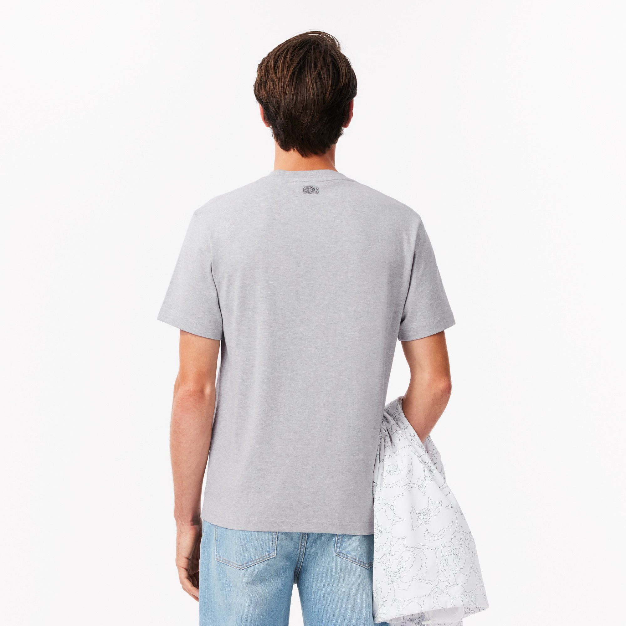Áo Thun Lacoste Nam Chất Liệu Cotton Dày Họa Tiết Cá Sấu