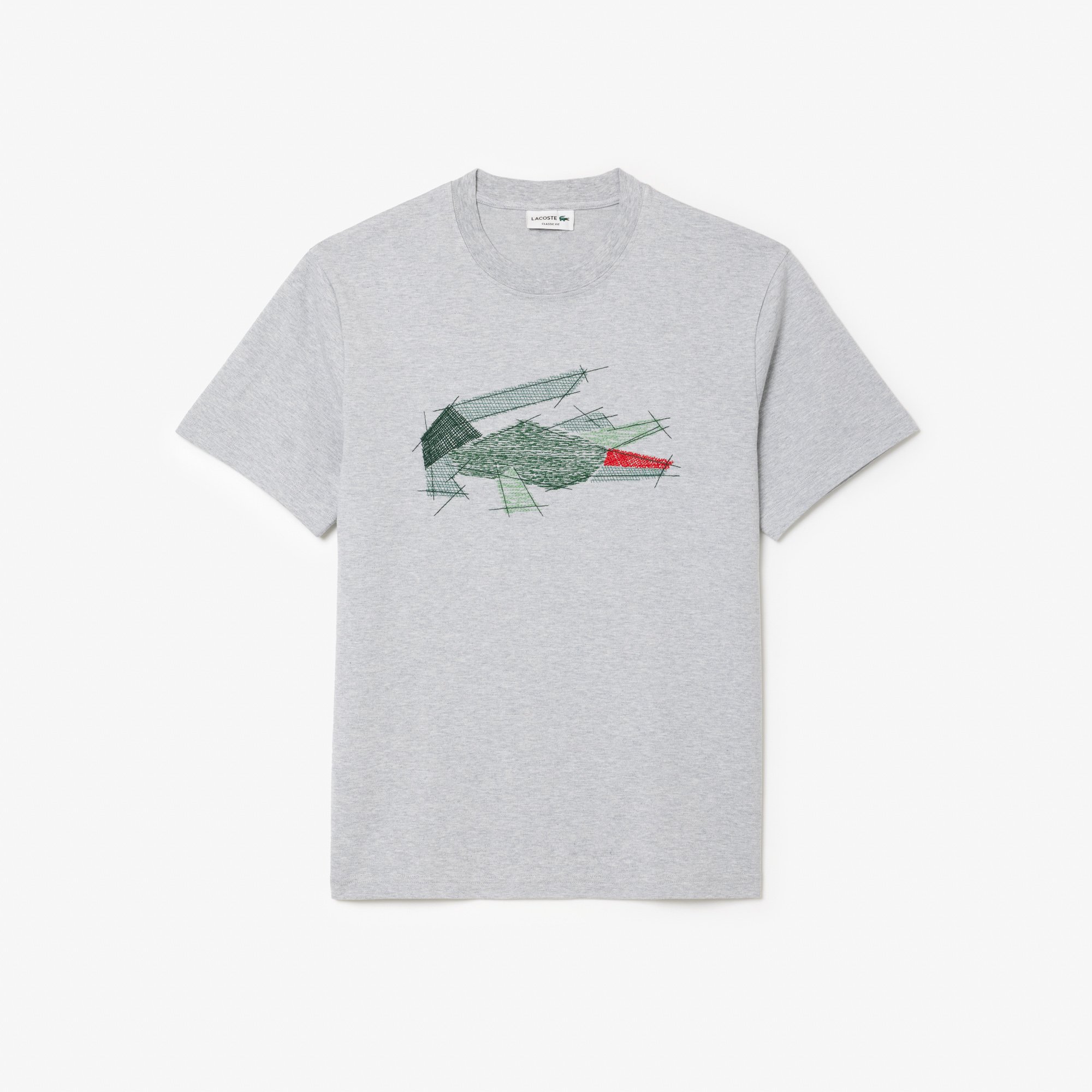 Áo Thun Lacoste Nam Chất Liệu Cotton Dày Họa Tiết Cá Sấu