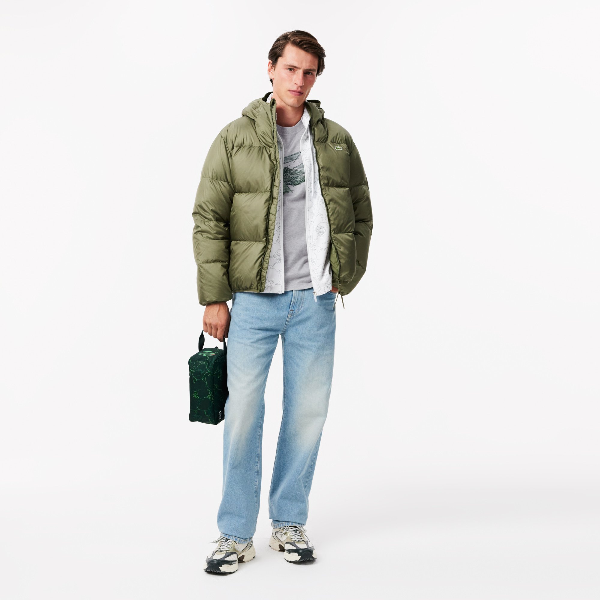 Áo Thun Lacoste Nam Chất Liệu Cotton Dày Họa Tiết Cá Sấu