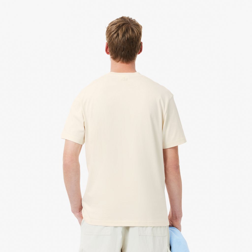 Áo Thun Lacoste Nam Chất Liệu Cotton Dày Họa Tiết Cá Sấu