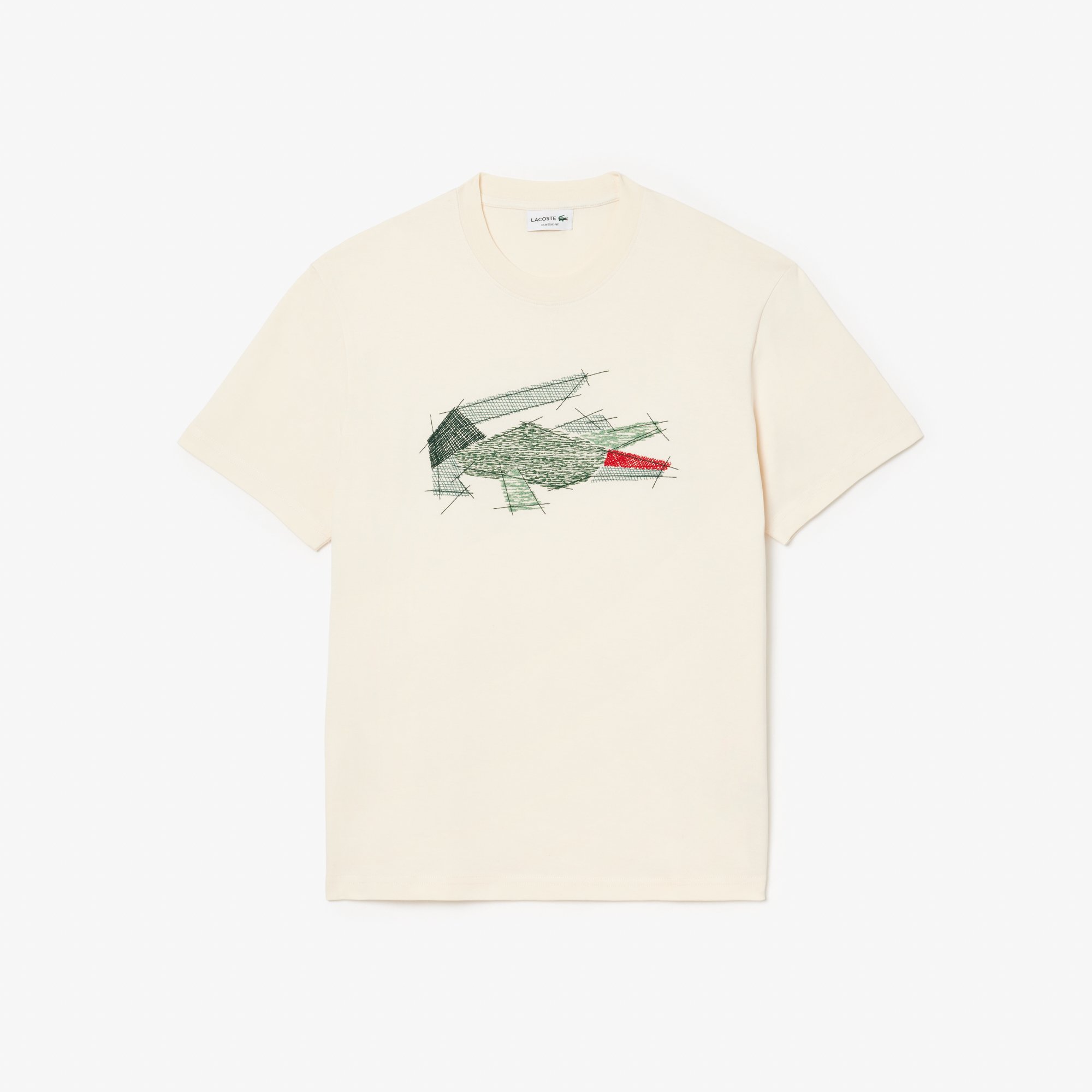 Áo Thun Lacoste Nam Chất Liệu Cotton Dày Họa Tiết Cá Sấu