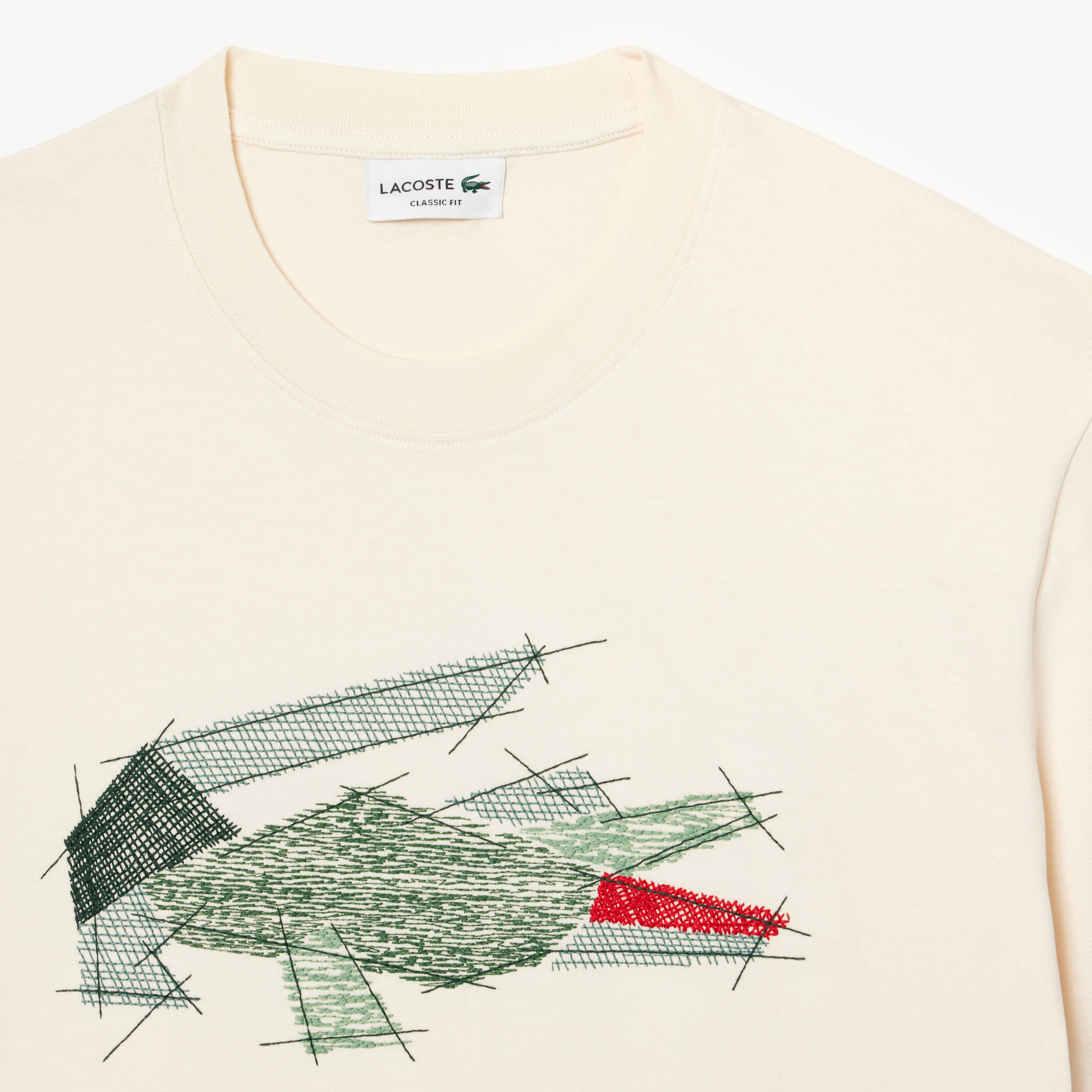 Áo Thun Lacoste Nam Chất Liệu Cotton Dày Họa Tiết Cá Sấu