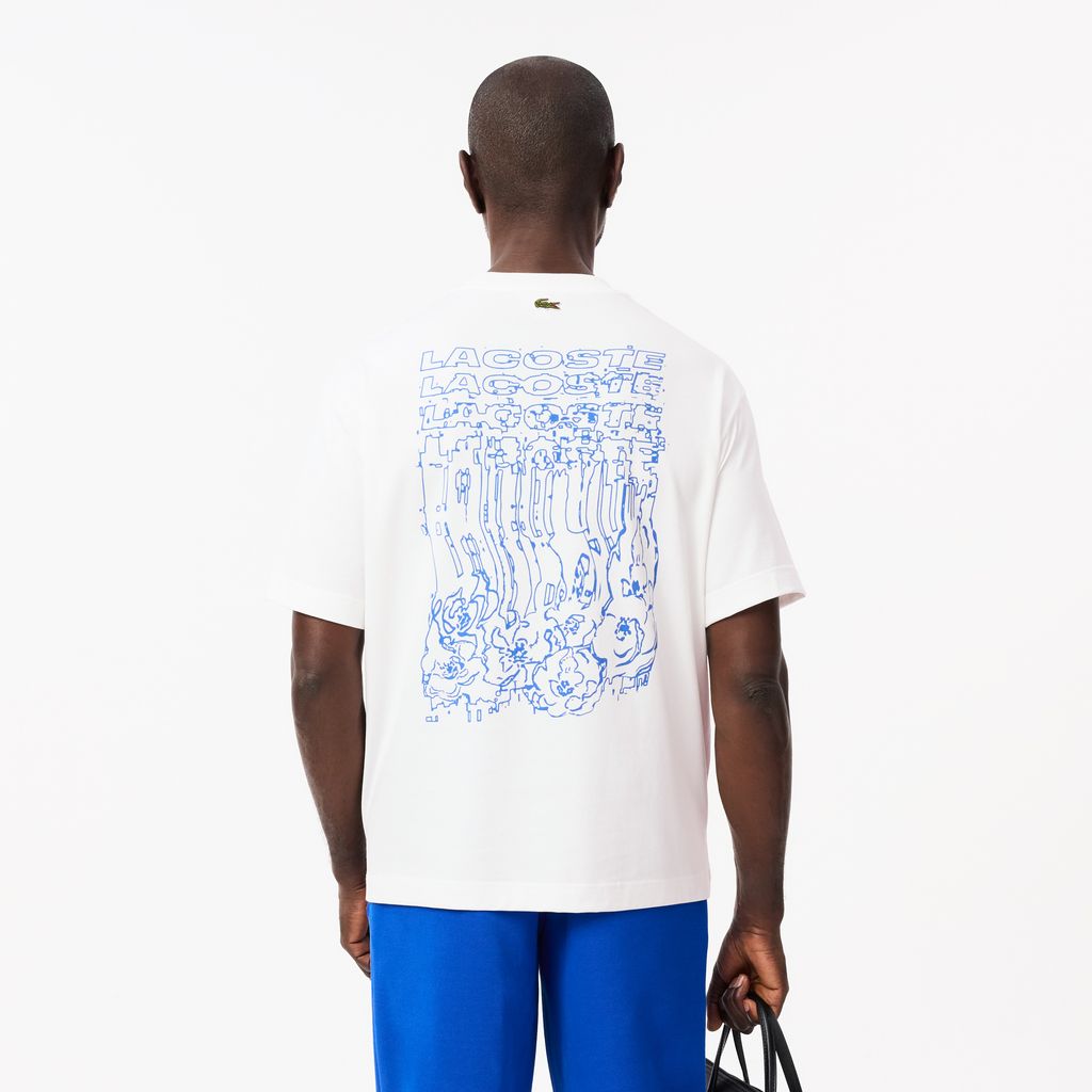 Áo Thun Lacoste Nam Dáng Rộng Họa Tiết Floral Print