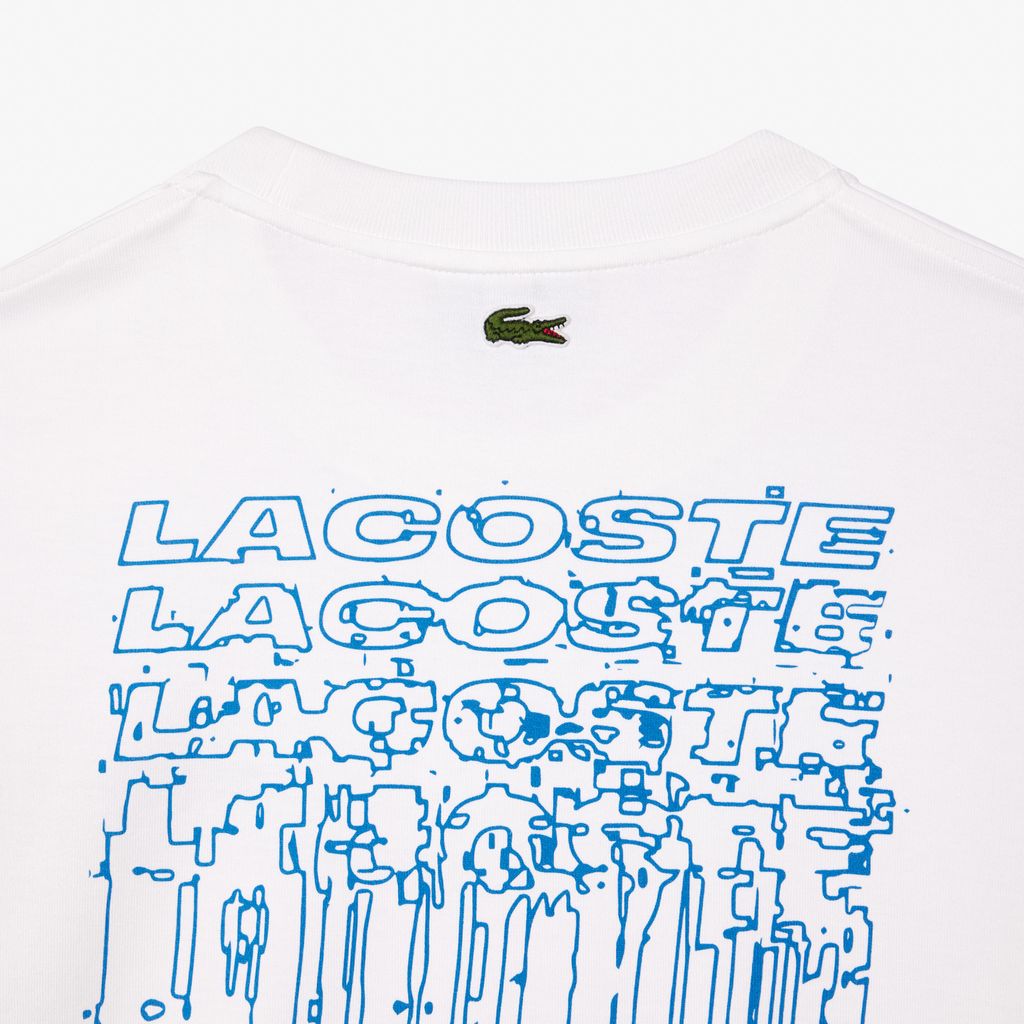 Áo Thun Lacoste Nam Dáng Rộng Họa Tiết Floral Print