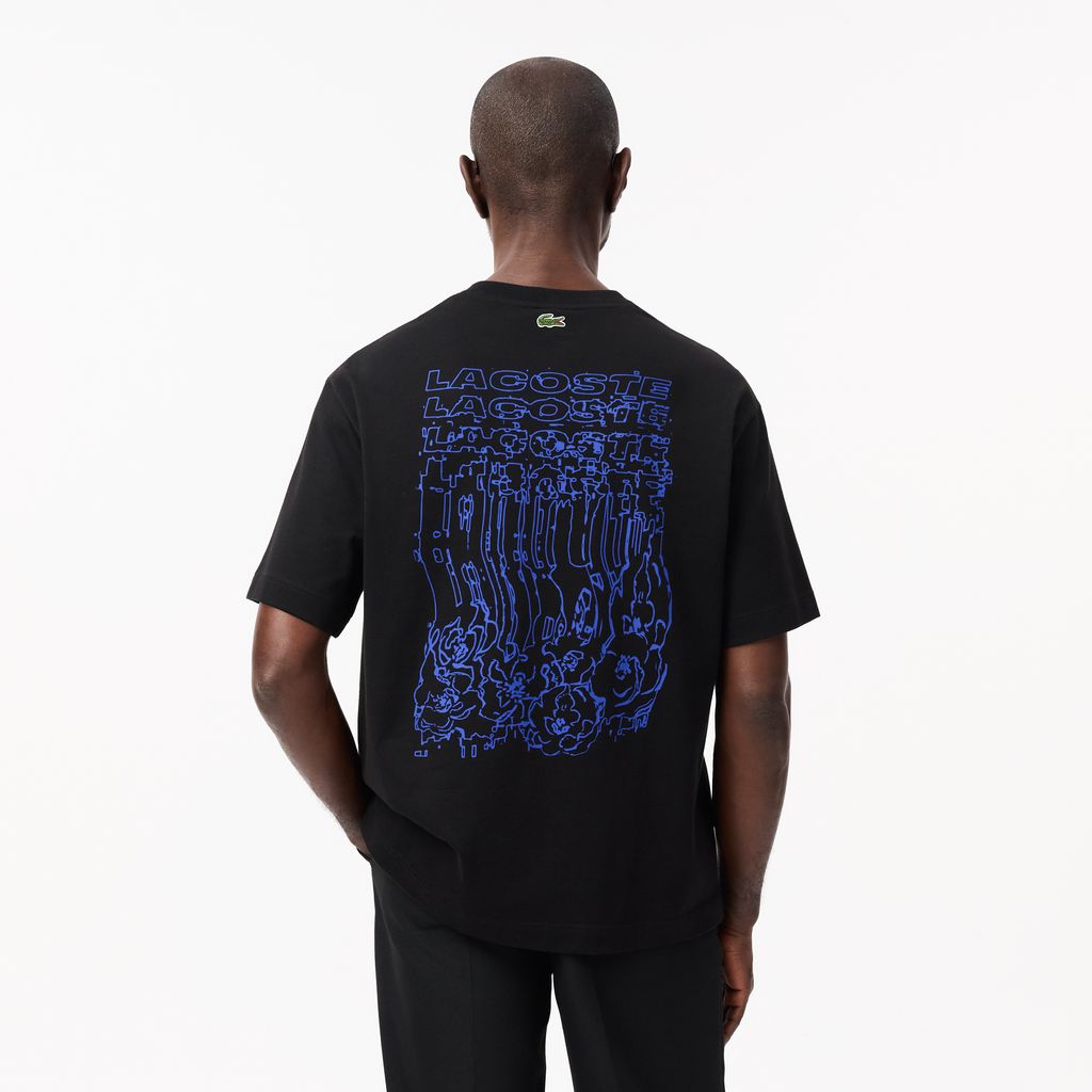 Áo Thun Lacoste Nam Dáng Rộng Họa Tiết Floral Print