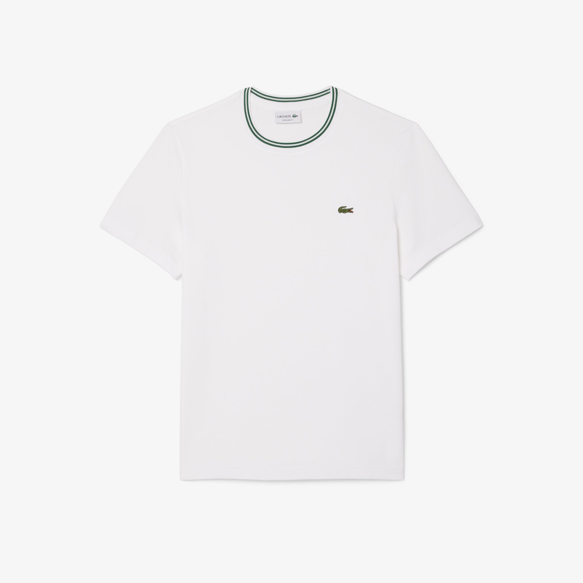 Áo Thun Lacoste Nam Dáng Suông Có Cổ Dệt Gân