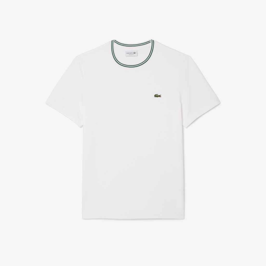 Áo Thun Lacoste Nam Dáng Suông Có Cổ Dệt Gân