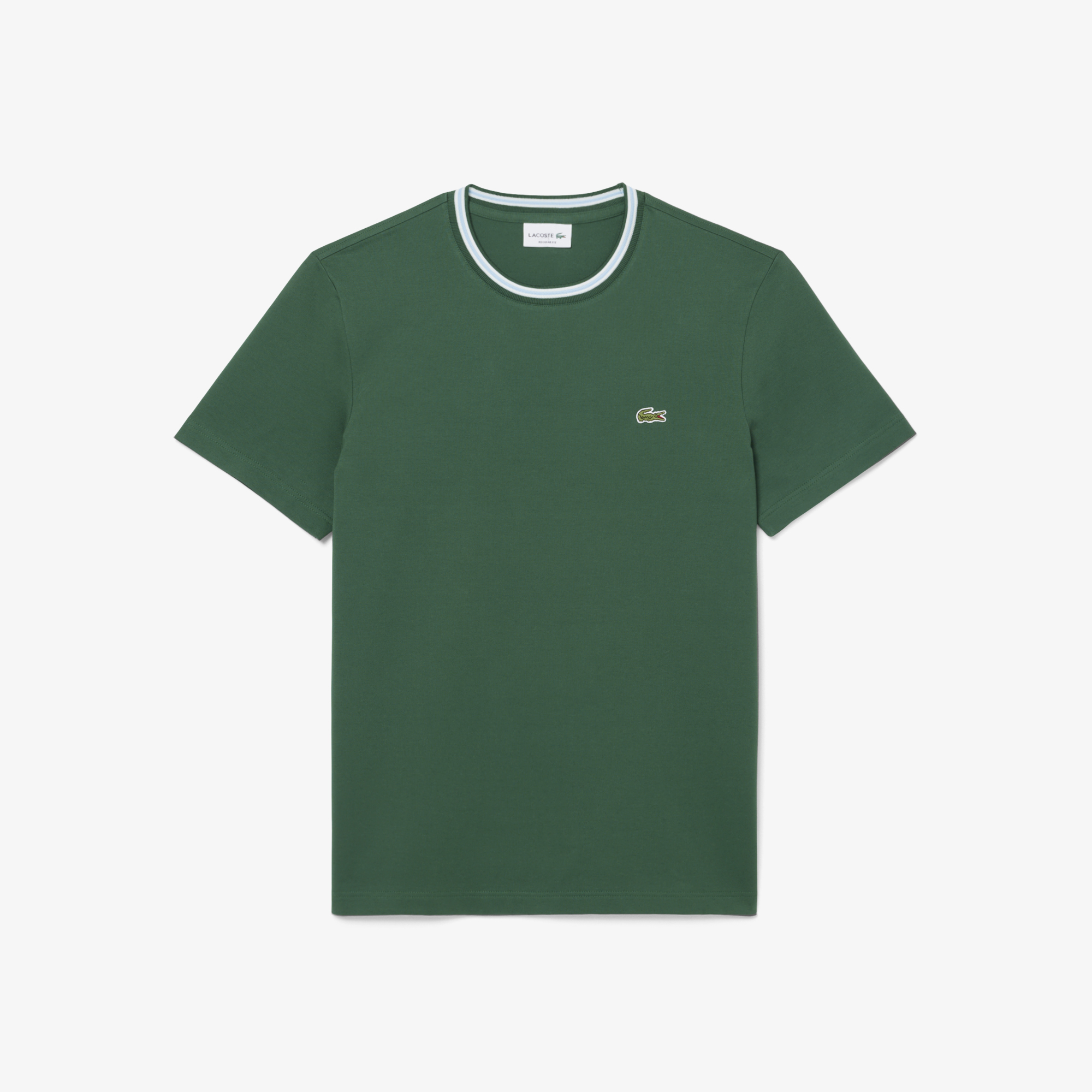 Áo Thun Lacoste Nam Dáng Suông Có Cổ Dệt Gân