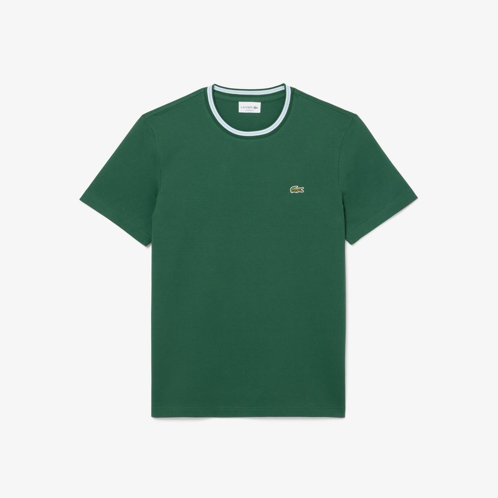 Áo Thun Lacoste Nam Dáng Suông Có Cổ Dệt Gân