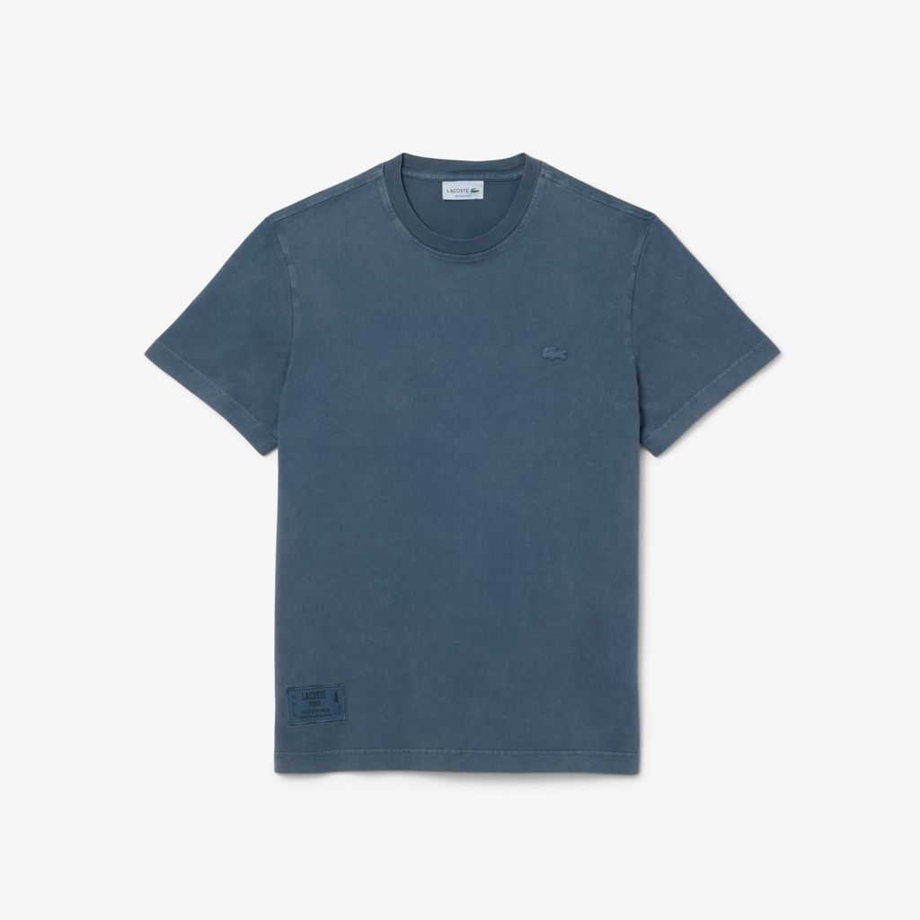 Áo Thun Lacoste Nam Chất Liệu Jersey Dày Hiệu Ứng Washed