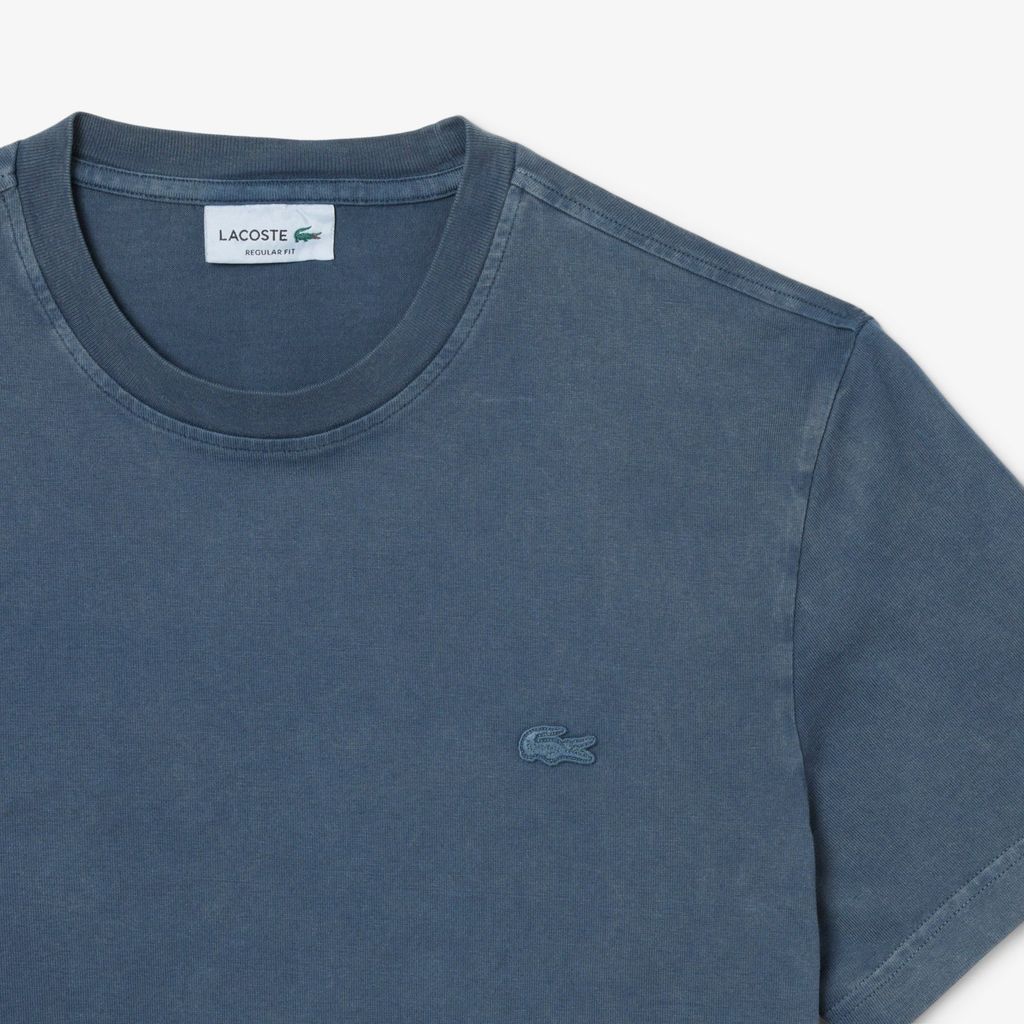 Áo Thun Lacoste Nam Chất Liệu Jersey Dày Hiệu Ứng Washed