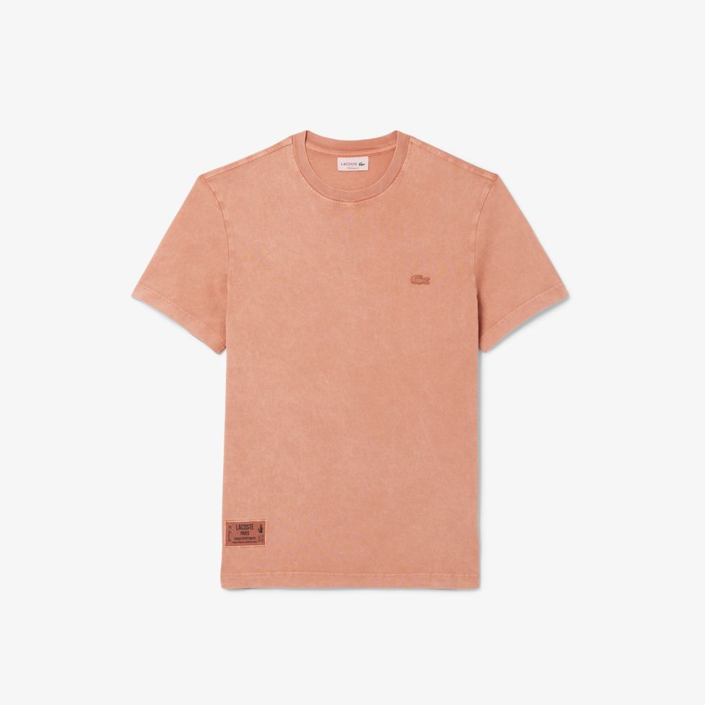 Áo Thun Lacoste Nam Chất Liệu Jersey Dày Hiệu Ứng Washed