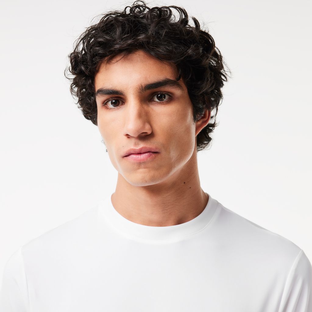 Áo Thun Thể Thao Lacoste Nam Ôm Dáng Chất Liệu Jersey Co Giãn