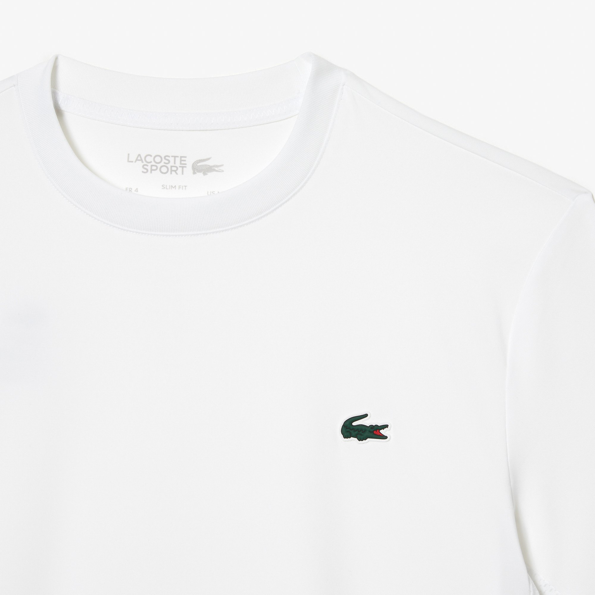 Áo Thun Thể Thao Lacoste Nam Ôm Dáng Chất Liệu Jersey Co Giãn
