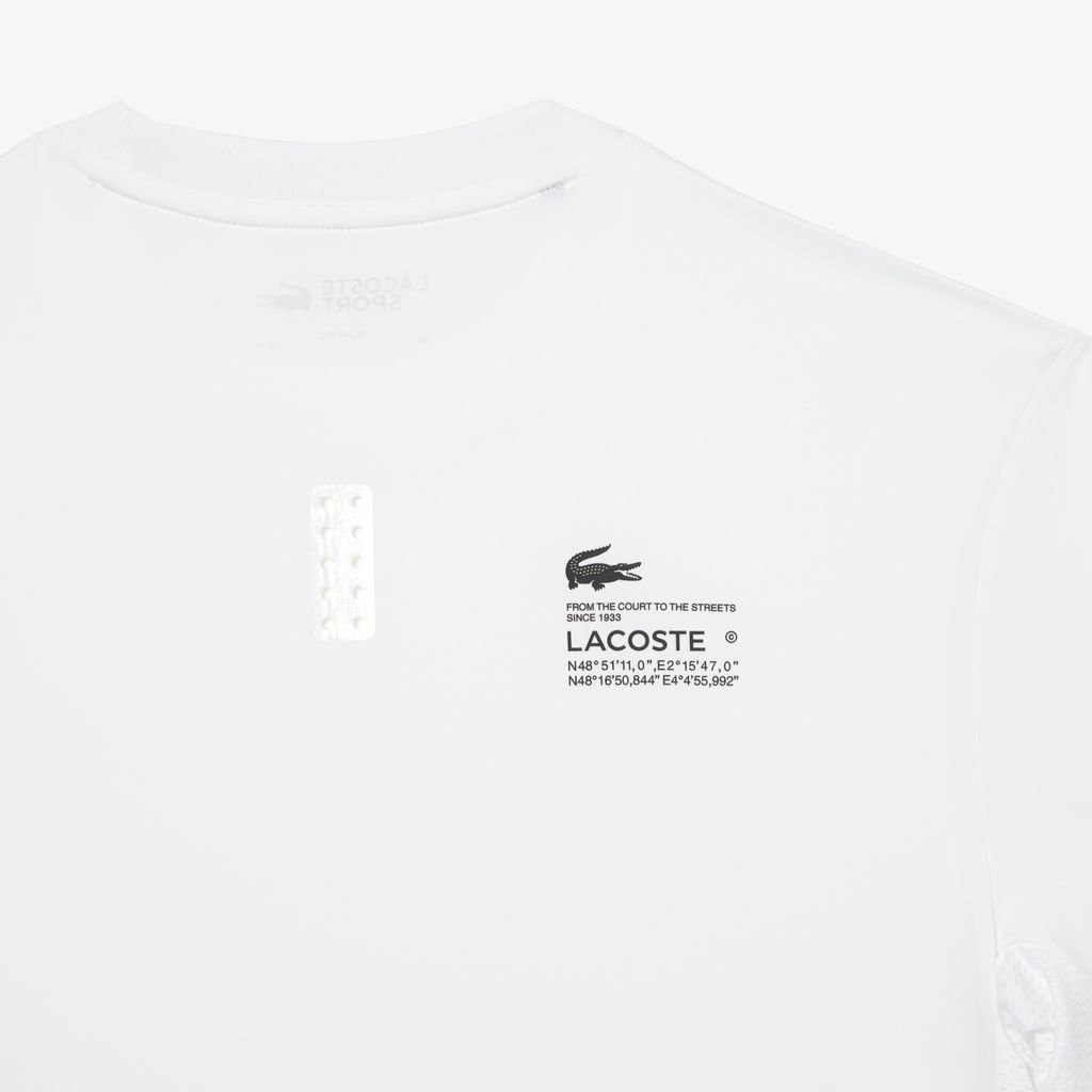 Áo Thun Thể Thao Lacoste Nam Dáng Ôm Chất Liệu Jersey Co Giãn