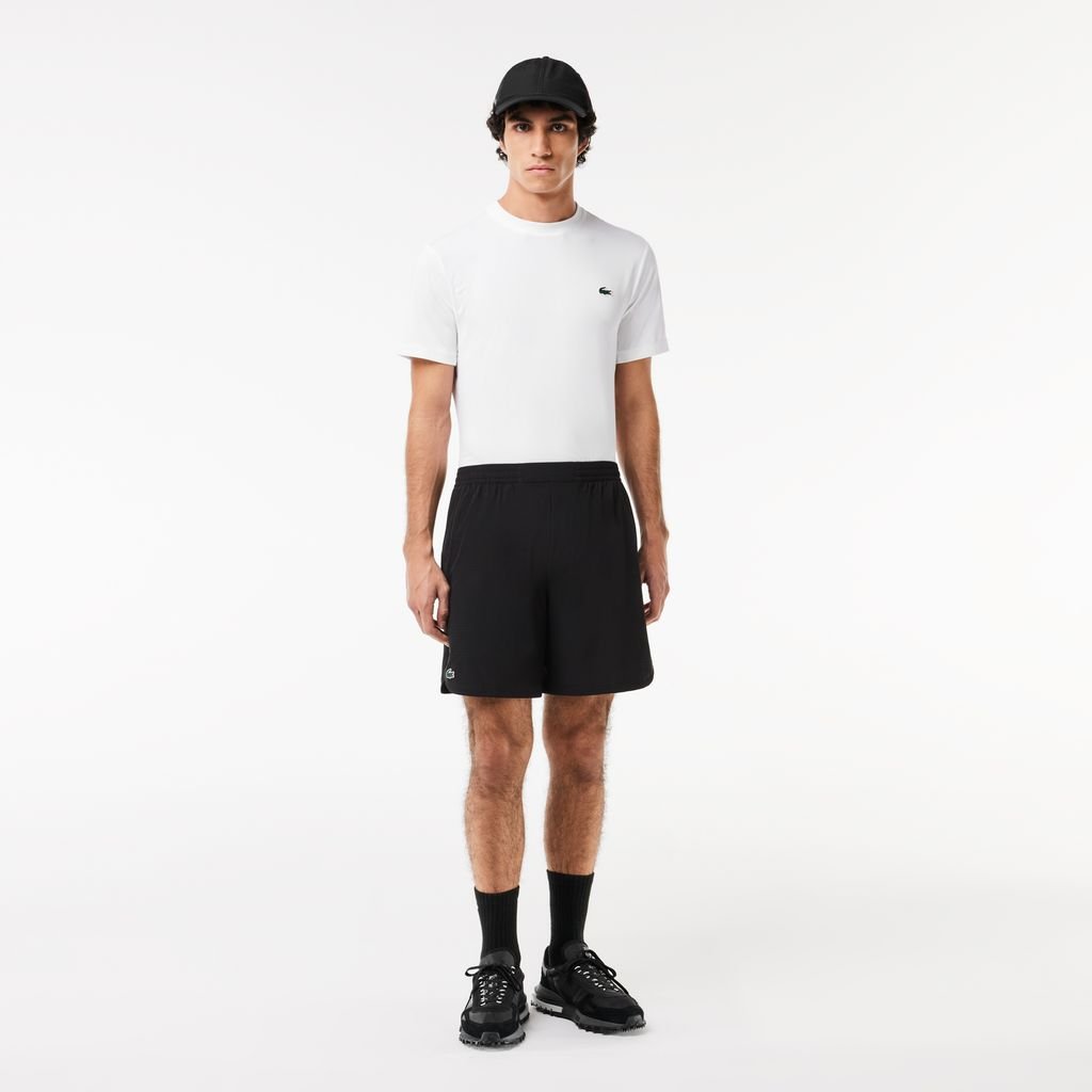 Áo Thun Thể Thao Lacoste Nam Ôm Dáng Chất Liệu Jersey Co Giãn