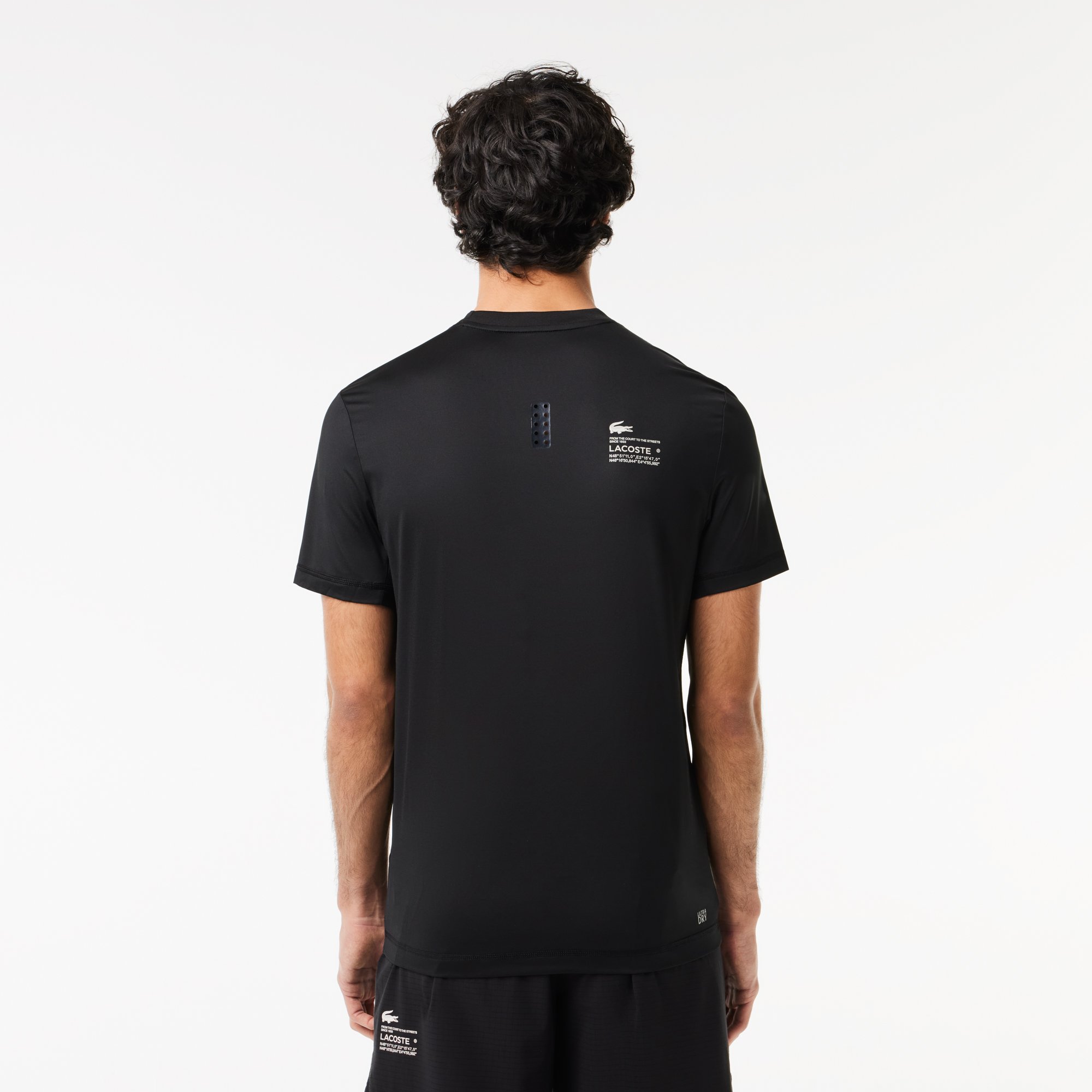 Áo Thun Thể Thao Lacoste Nam Ôm Dáng Chất Liệu Jersey Co Giãn