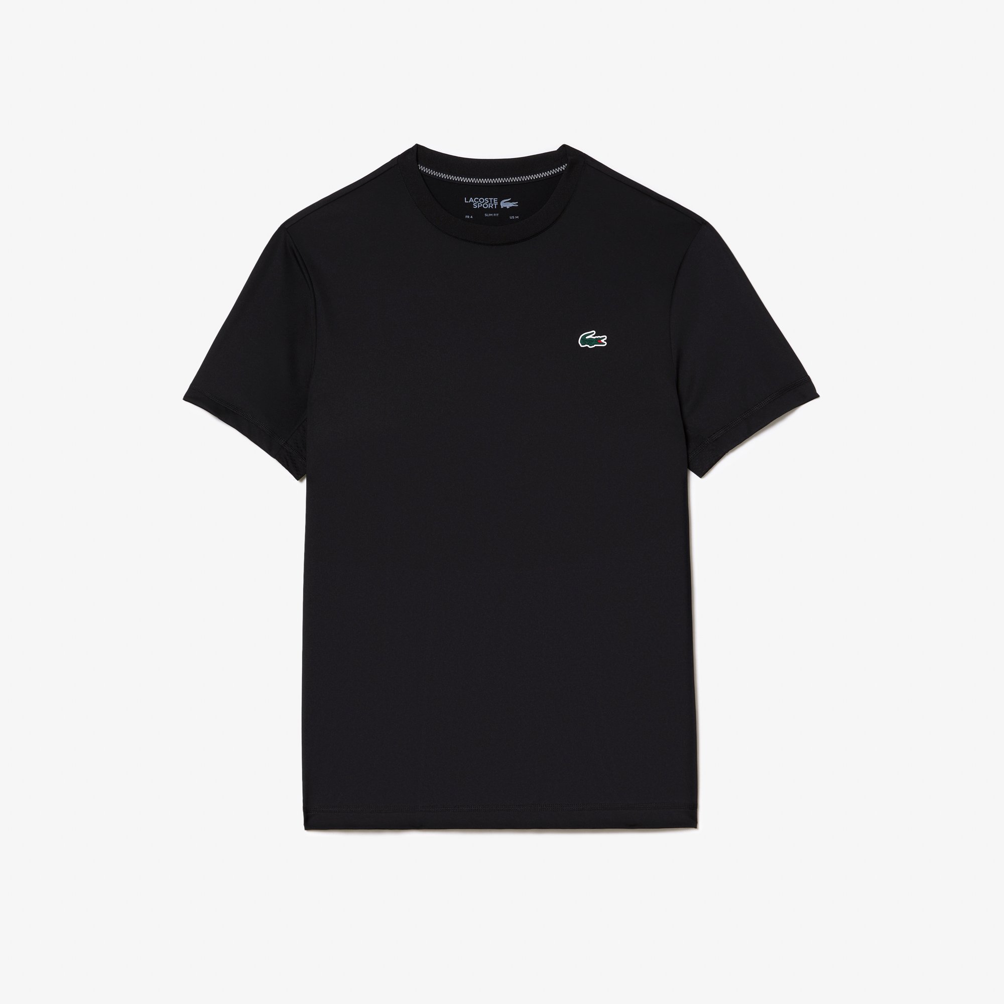 Áo Thun Thể Thao Lacoste Nam Ôm Dáng Chất Liệu Jersey Co Giãn