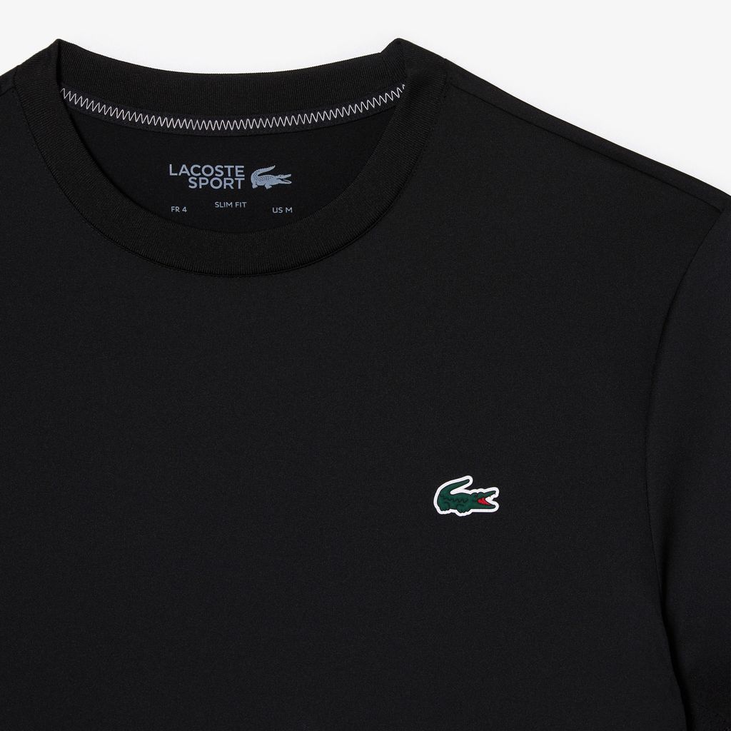 Áo Thun Thể Thao Lacoste Nam Ôm Dáng Chất Liệu Jersey Co Giãn