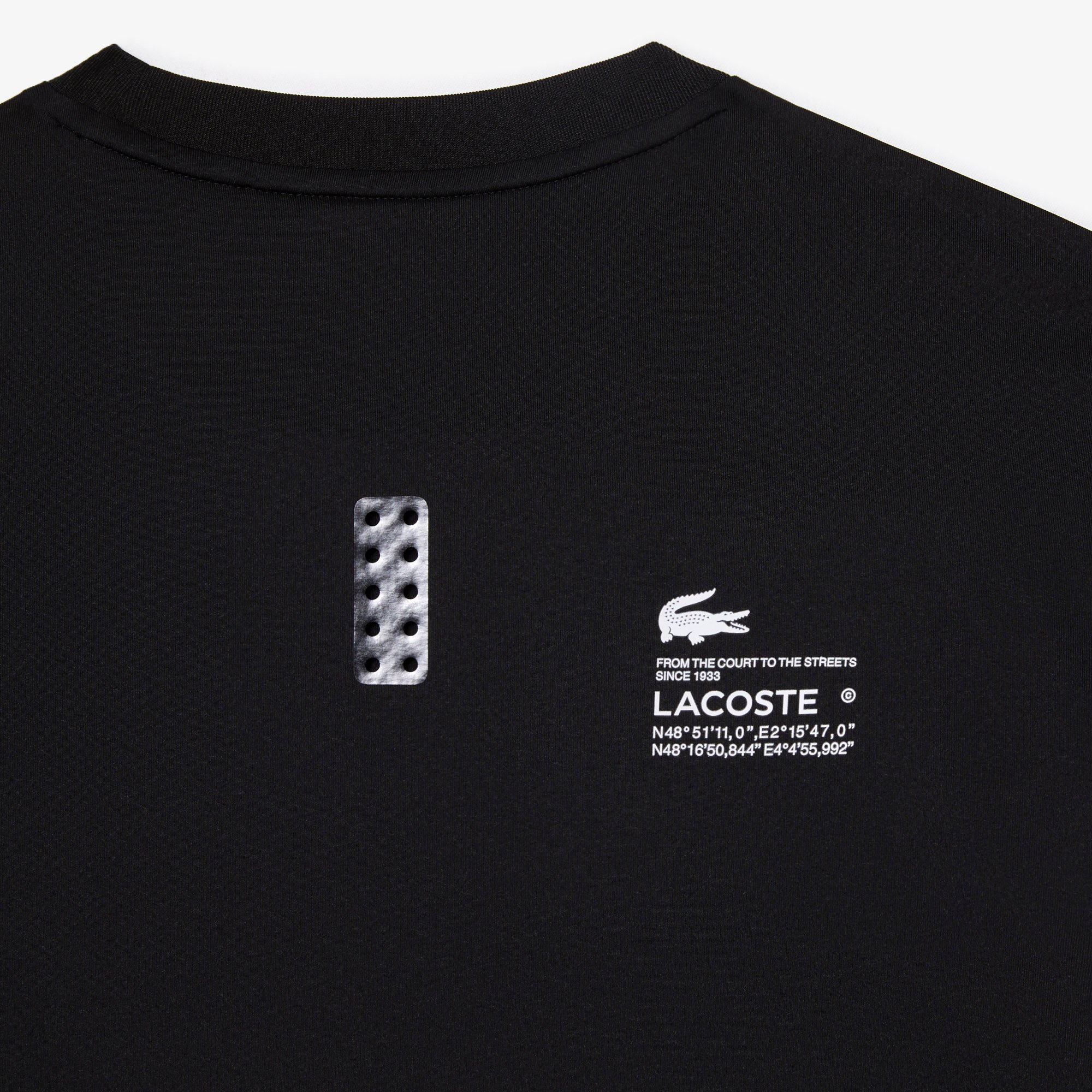Áo Thun Thể Thao Lacoste Nam Ôm Dáng Chất Liệu Jersey Co Giãn