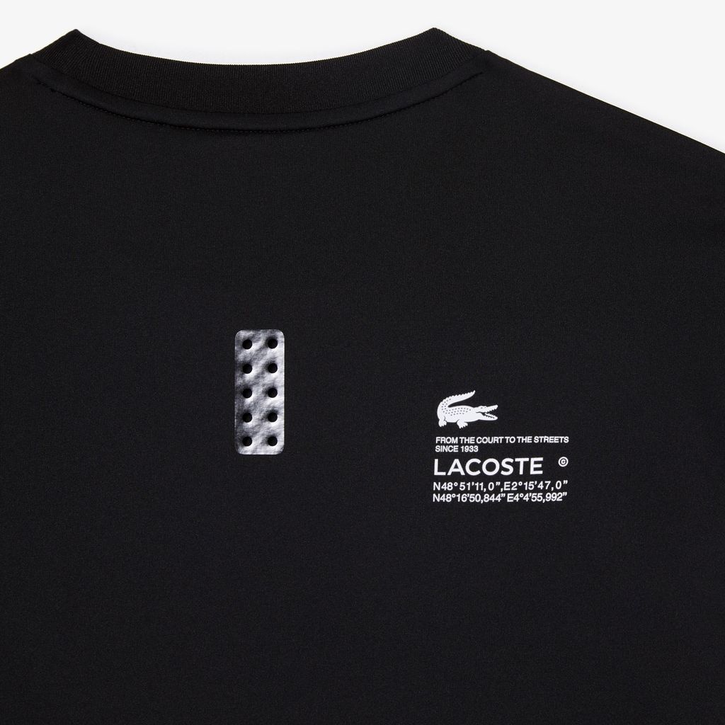 Áo Thun Thể Thao Lacoste Nam Ôm Dáng Chất Liệu Jersey Co Giãn