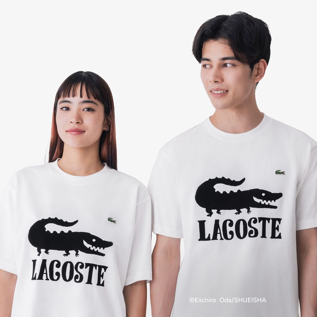 Áo Thun Lacoste Nam Lacoste x ONE PIECE Họa Tiết Logo Cá Sấu In