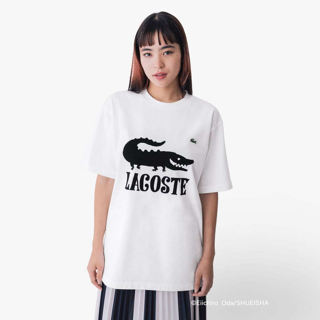 Áo Thun Lacoste Nam Lacoste x ONE PIECE Họa Tiết Logo Cá Sấu In