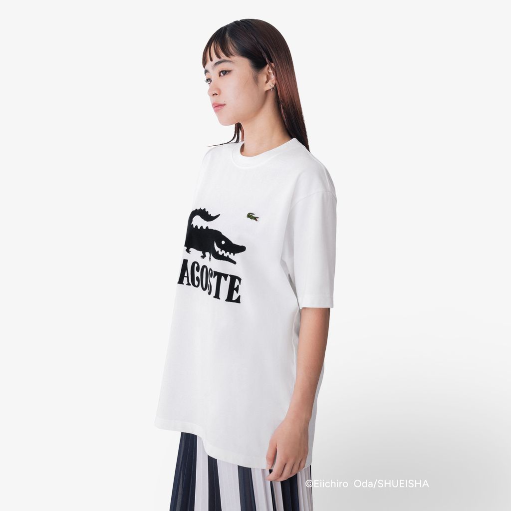 Áo Thun Lacoste Nam Lacoste x ONE PIECE Họa Tiết Logo Cá Sấu In