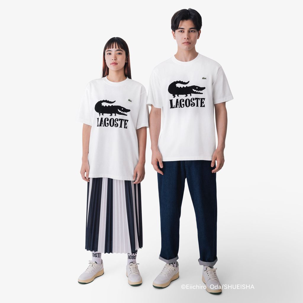 Áo Thun Lacoste Nam Lacoste x ONE PIECE Họa Tiết Logo Cá Sấu In