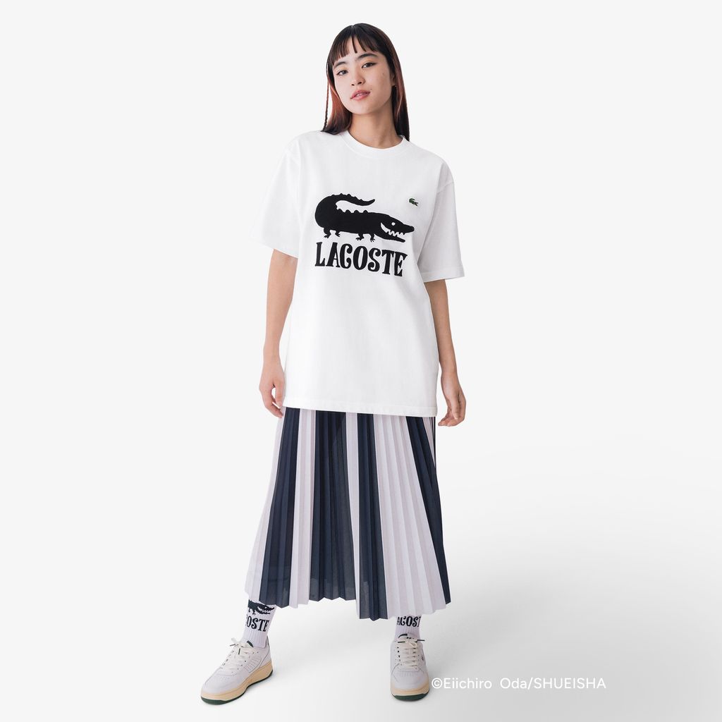 Áo Thun Lacoste Nam Lacoste x ONE PIECE Họa Tiết Logo Cá Sấu In
