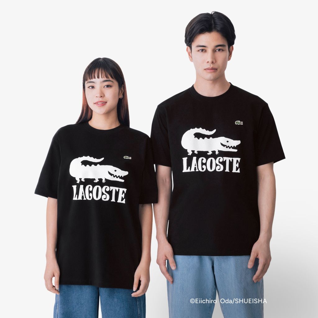 Áo Thun Lacoste Nam Lacoste x ONE PIECE Họa Tiết Logo Cá Sấu In