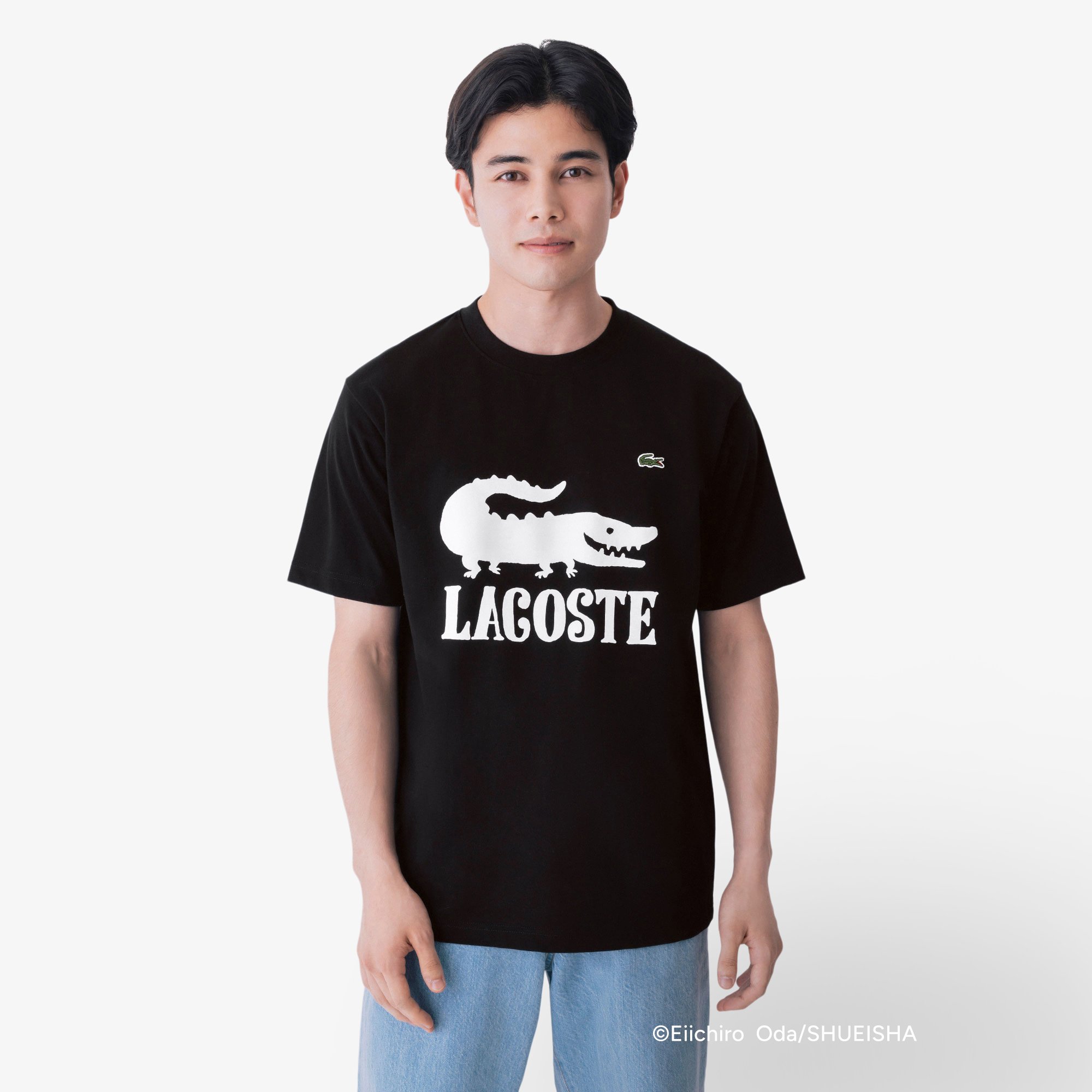Áo Thun Lacoste Nam Lacoste x ONE PIECE Họa Tiết Logo Cá Sấu In