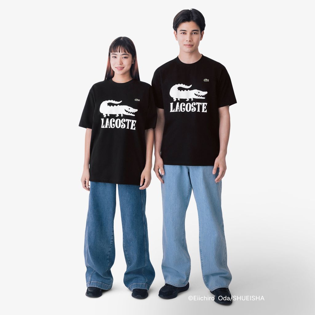 Áo Thun Lacoste Nam Lacoste x ONE PIECE Họa Tiết Logo Cá Sấu In