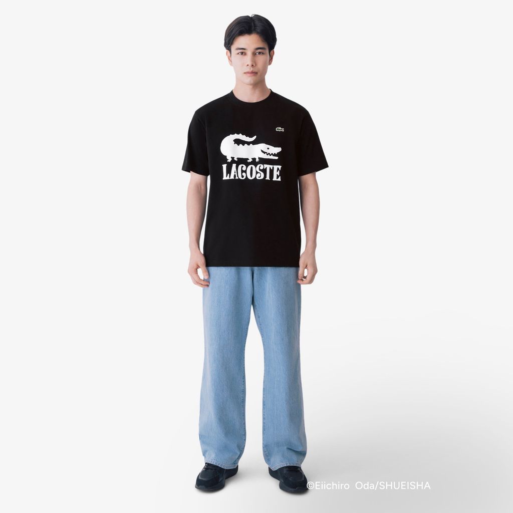 Áo Thun Lacoste Nam Lacoste x ONE PIECE Họa Tiết Logo Cá Sấu In