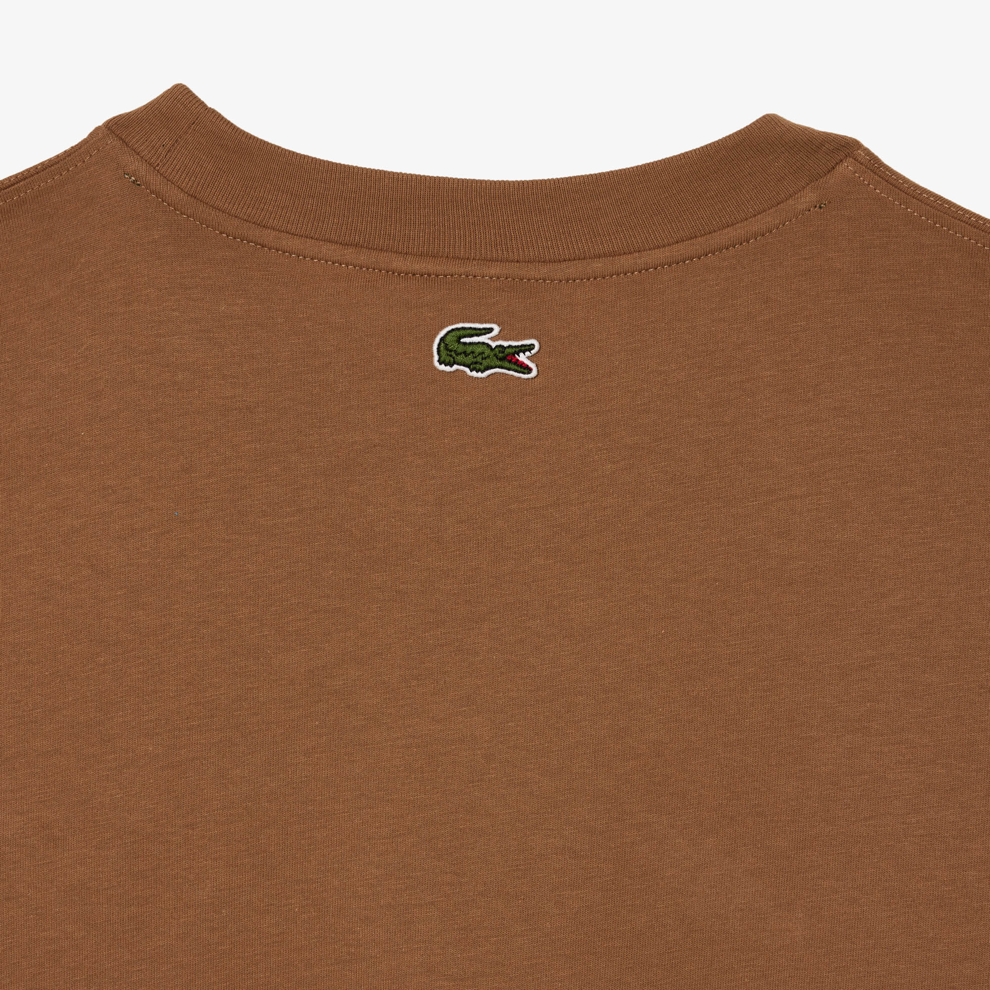 Áo Thun Lacoste Nam Dáng Suông Cổ Tròn In Họa Tiết Cá Sấu