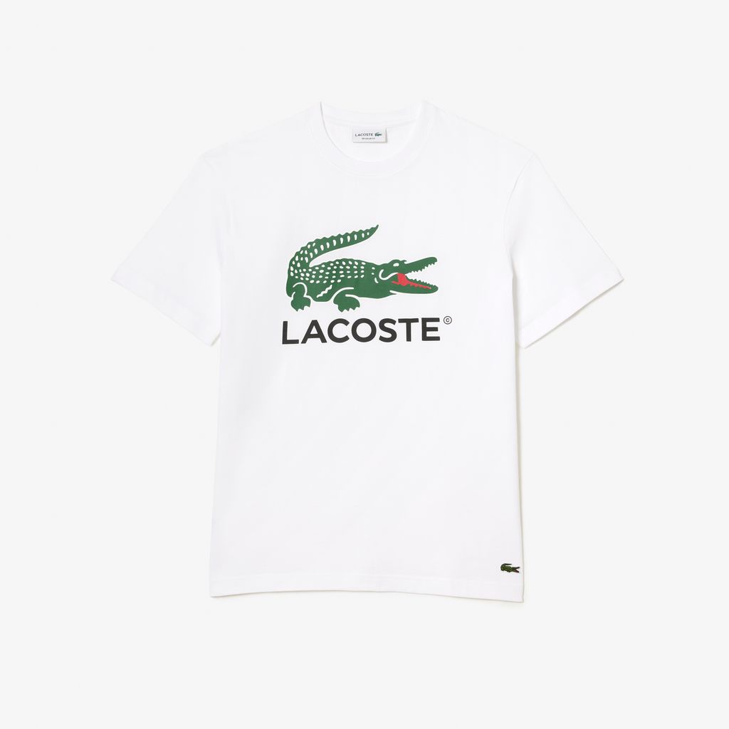 Áo Thun Lacoste Nam Chất Liệu Cotton Họa Tiết Signature Print