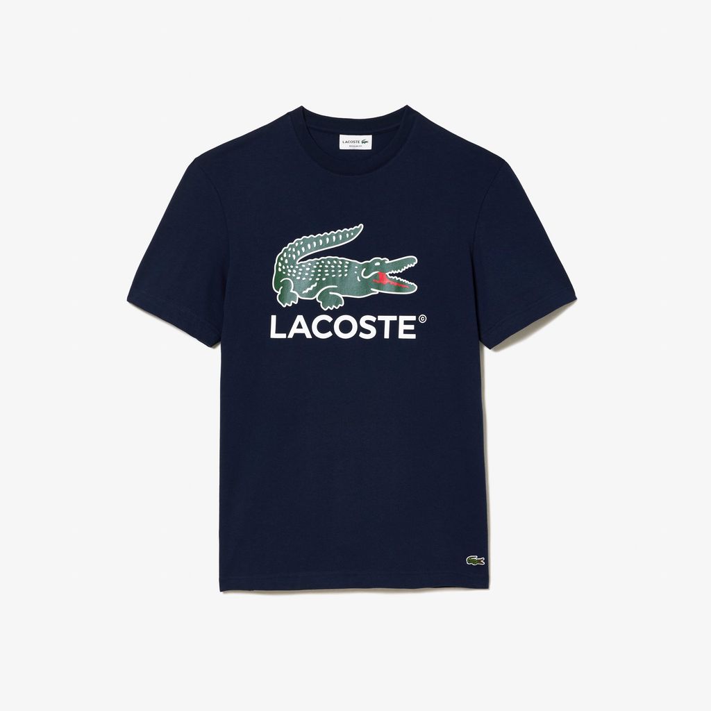 Áo Thun Lacoste Nam Chất Liệu Cotton Họa Tiết Signature Print