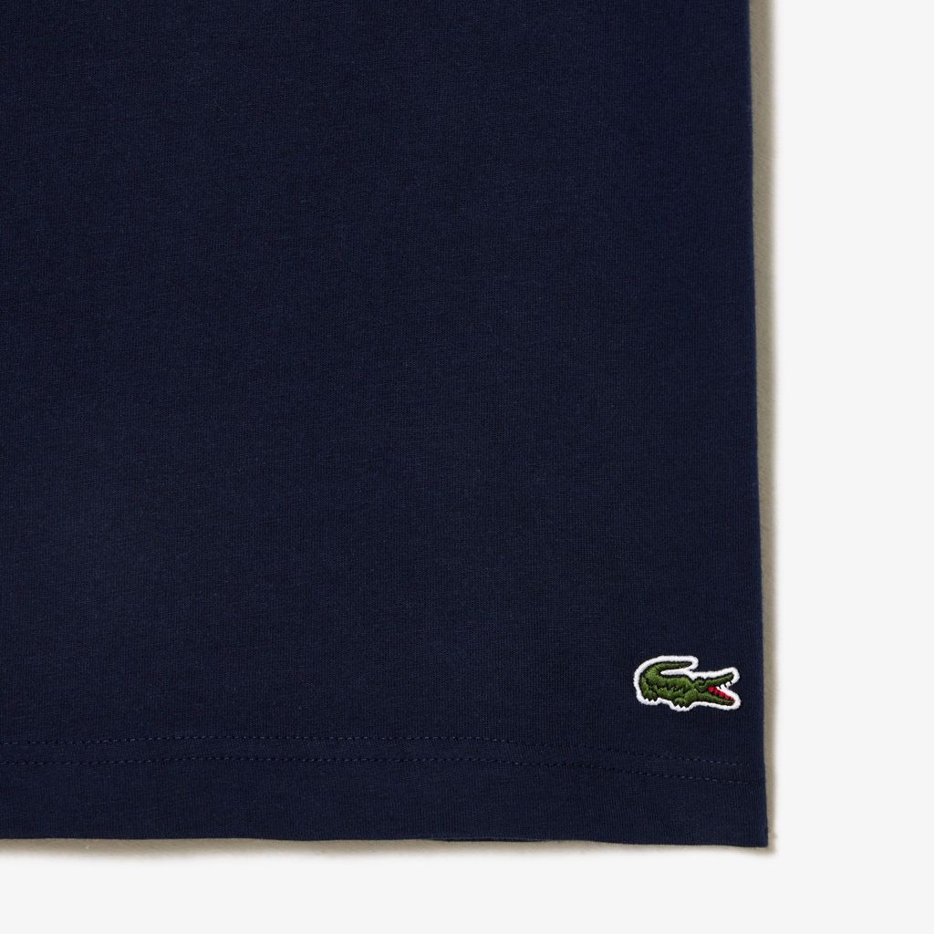 Áo Thun Lacoste Nam Chất Liệu Cotton Họa Tiết Signature Print