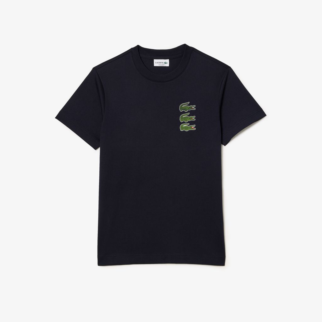 Áo Thun Lacoste Nam Chất Liệu Cotton Họa Tiết In 3D
