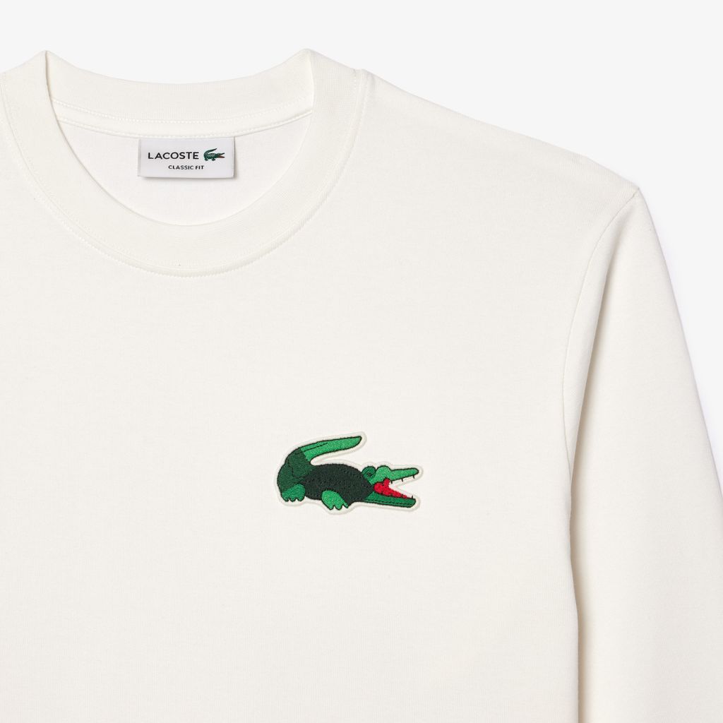 Áo Thun Lacoste Nam Dài Tay Huy Hiệu In Cá Sấu